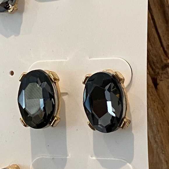 Rhinestone Earrings 3 pairs - Picture 2 of 9